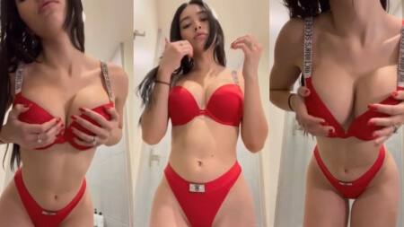 Aishah Sofey Red Lingerie 100$ PPV Video Leaks Borntobefuck