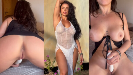 Ana Carol Serra Black Nightie Vibrator Masturbation Video Leaks Borntobefuck